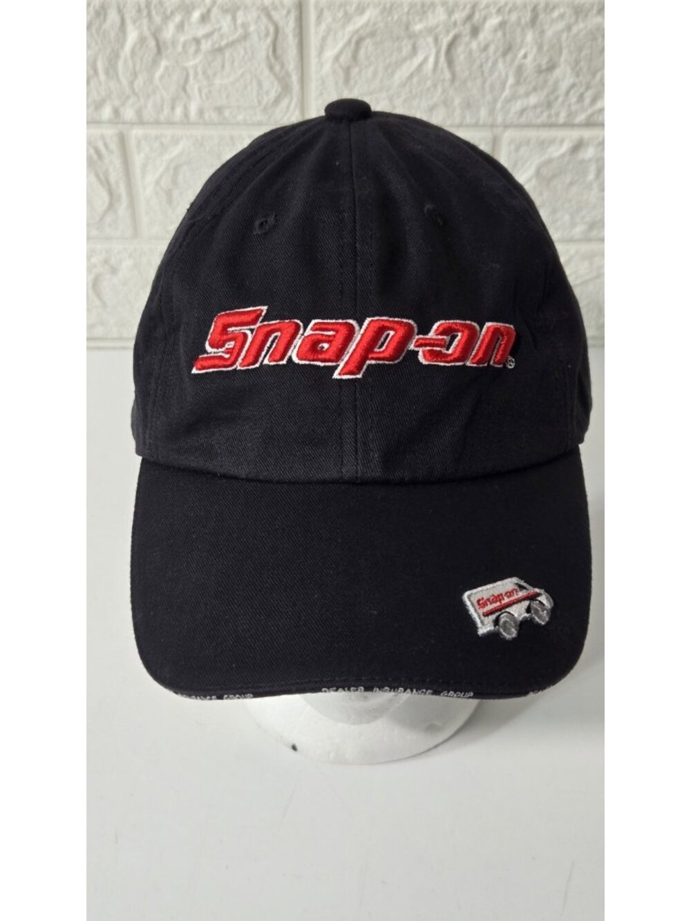 Snap On Tools Baseball Cap Hat Embroidered Logo Black Red